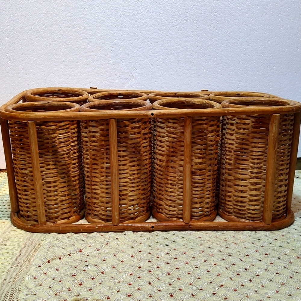 Bamboo table wine rack - Picture 5 of 10